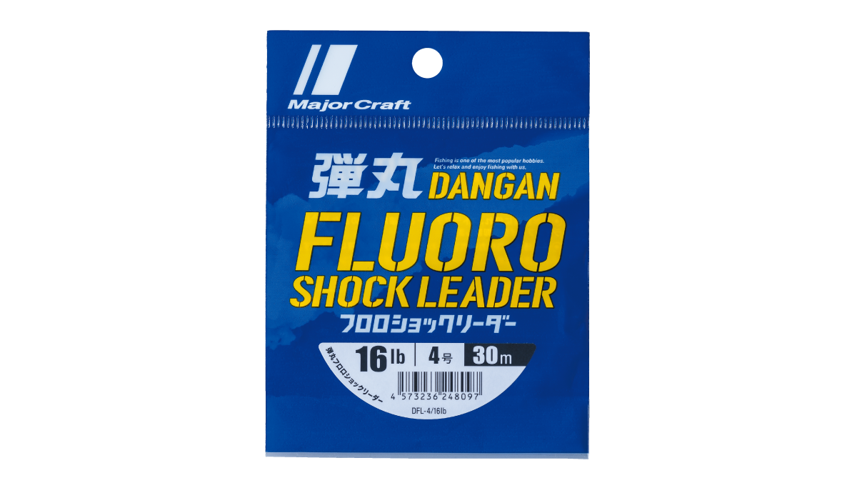 Major Craft Dangan Fluoro Shock Leader 30mt (P.E: 0.6, Diameter